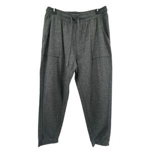 Cuddl Duds Adult Unisex Gray Cargo Pocket Soft Knit Drawstring Joggers Large
